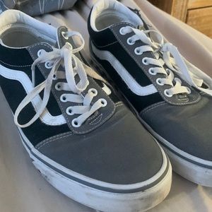 These are black vans. There in not bad shape.Great to match with anything
